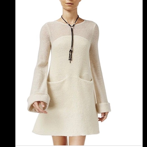 White Rabbit Bell Sleeve Sweater Dress 
